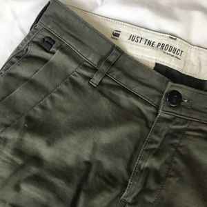G star chinos in olive waist 30 inseam 29